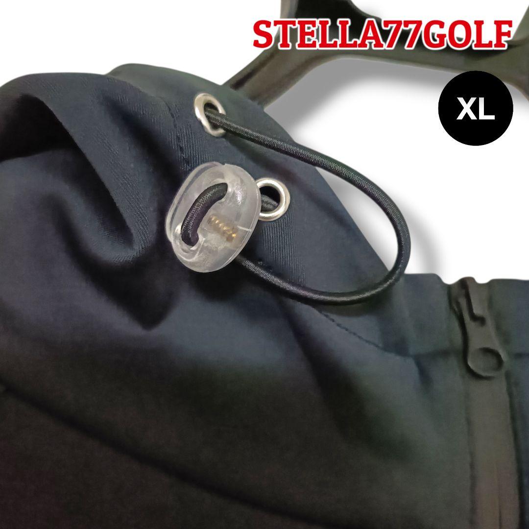 【高品質】STELLA77GOLF フルジップパーカー XLブラックメンズゴルフ