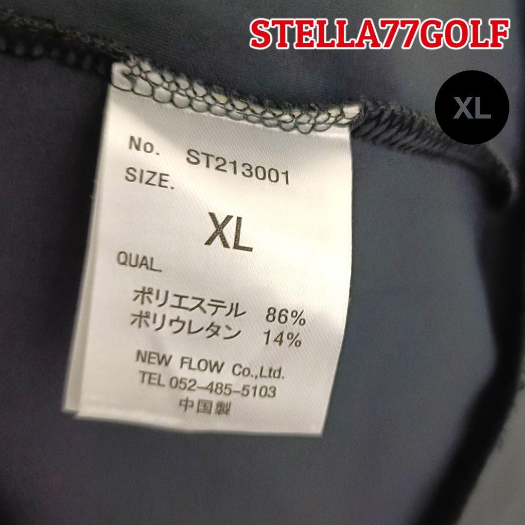 【高品質】STELLA77GOLF フルジップパーカー XLブラックメンズゴルフ