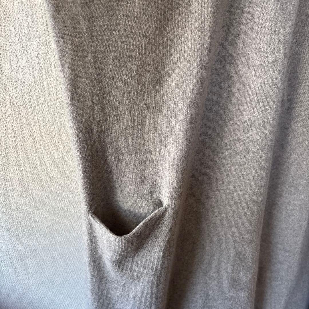 evam eva wool100% ロングジレ　カーディガン