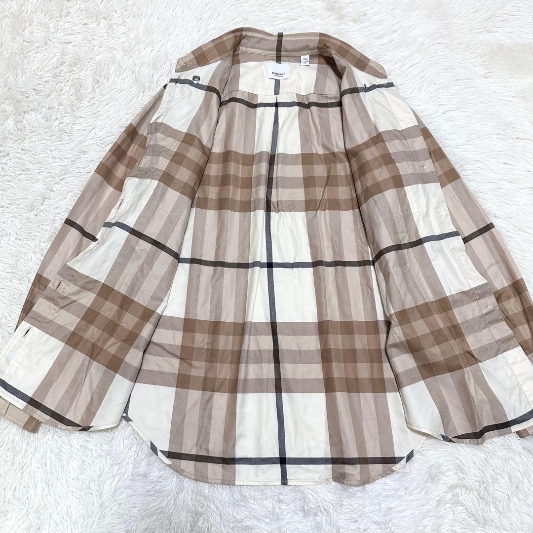 【現行 美品✨】バーバリー ノバチェック 長袖シャツ レディース IT38 M