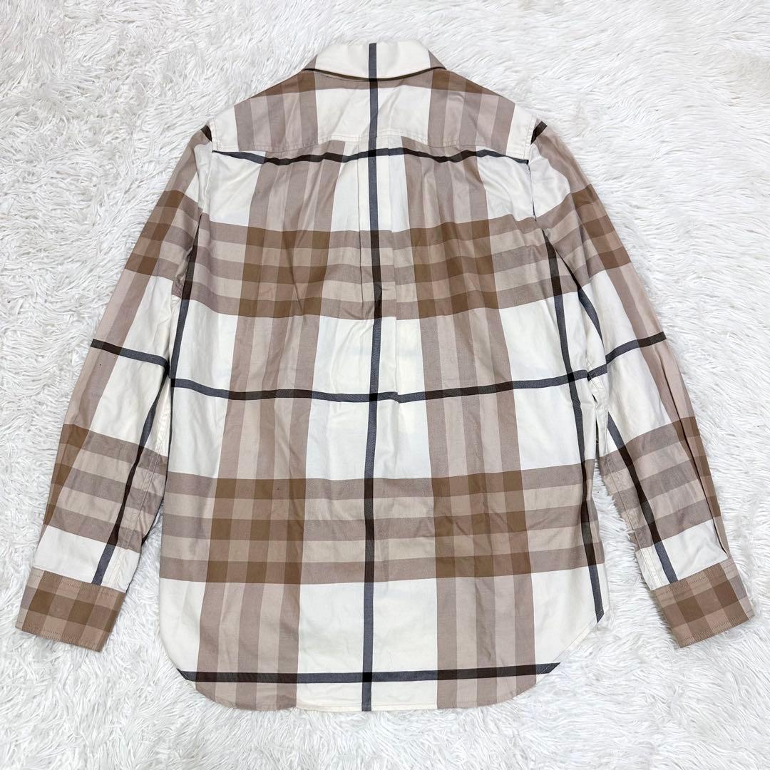 【現行 美品✨】バーバリー ノバチェック 長袖シャツ レディース IT38 M