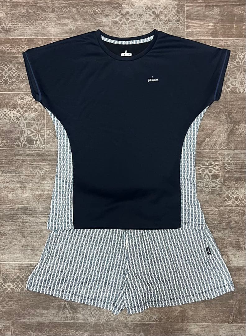 秋冬用/プリンス　テニスウェア　上下セット　L ショートパンツ　細身に見えます