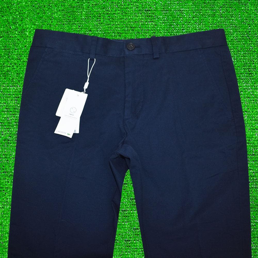 LACOSTE ラコステ SLIM FIT アンクルパンツ【ネイビー/Ｌ】新品！