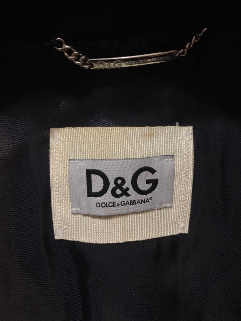 DOLCE＆GABBANA D&G イール レザー　size 46 NAVY