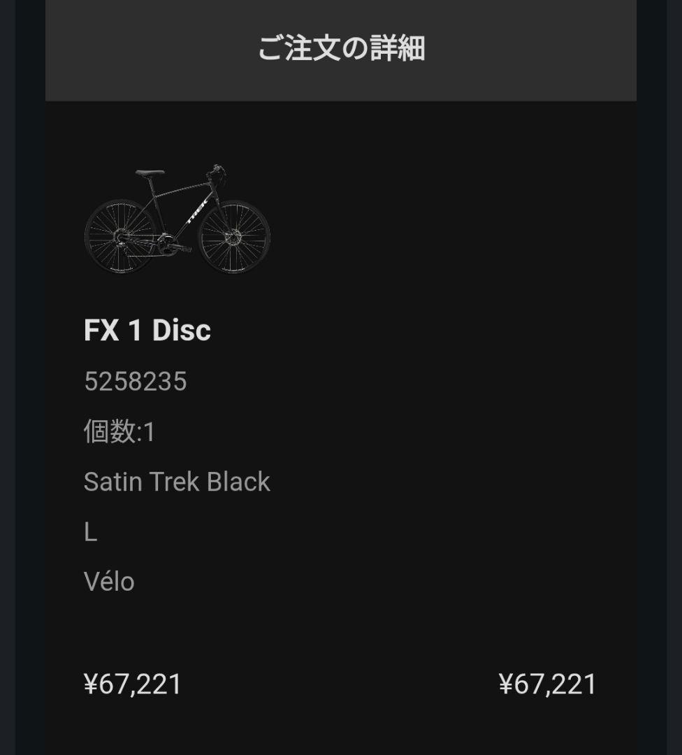 Trek FX1 Disc Satin Trek Black Lサイズ
