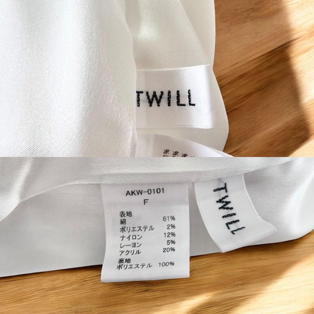 TWILL ツイル ツイードベスト ジレ ホワイト　オケージョン