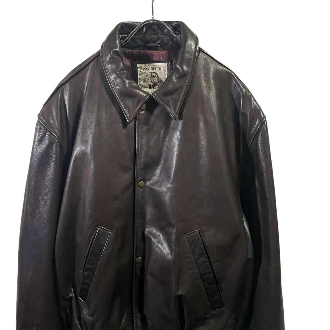 90s BANANA REPUBLIC レザージャケット　バナリパ　A2 44