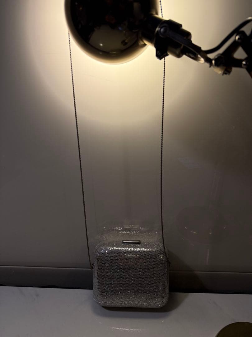 EMPORIO ARMANI DIAMONDS グリッターメッシュクラッチバッグ