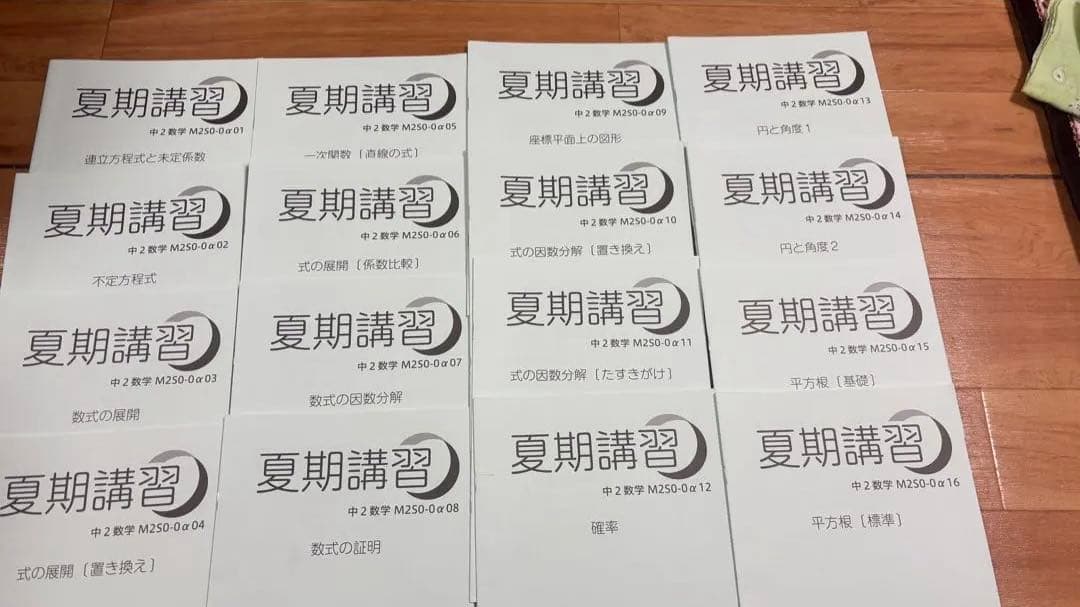 MAIN SAPIX 中学二年生用：数学 国語　英語複数冊セット全冊揃い