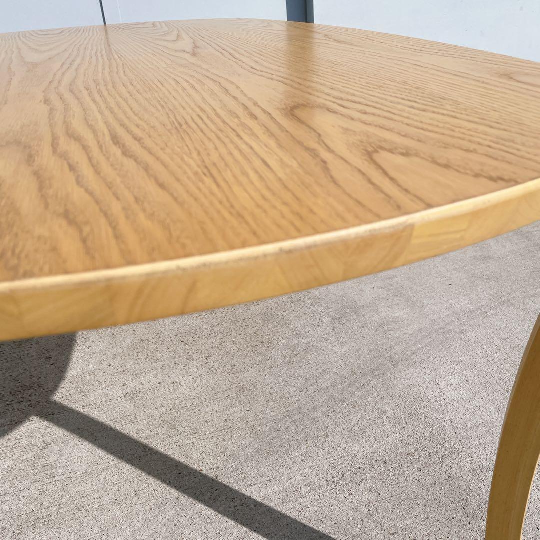 【美品】冨士ファニチア FUJI FURNITURE 楕円ダイニングテーブル