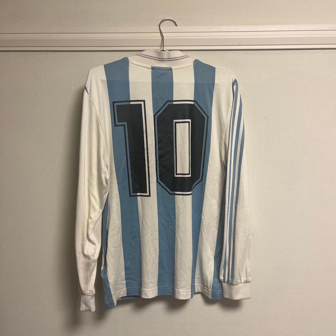 【adidas】サッカーTシャツ　1986復刻ユニフォームアルゼンチン代表　長袖