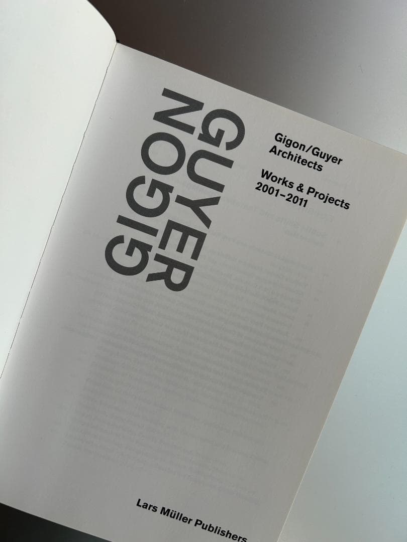 Gigon Guyer ギゴン&ゴヤ 作品集1 Peter Zumthor