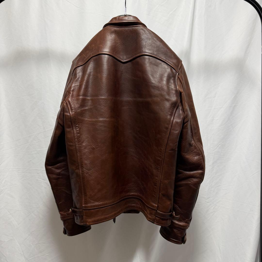 エアロレザー ハイウェイマン プレミア 本革 馬革 レザー ジャケット カスタム