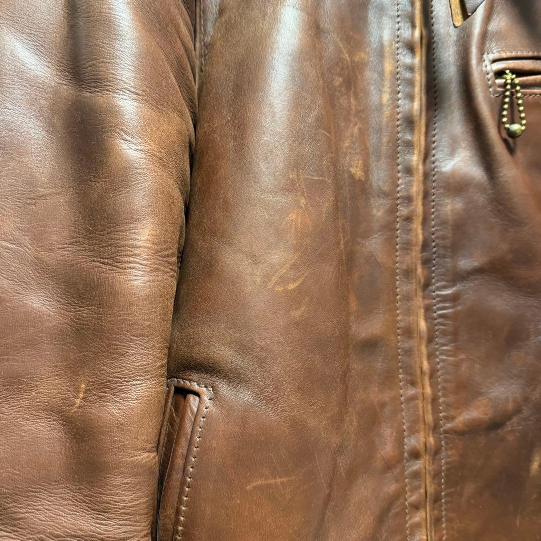 エアロレザー ハイウェイマン プレミア 本革 馬革 レザー ジャケット カスタム