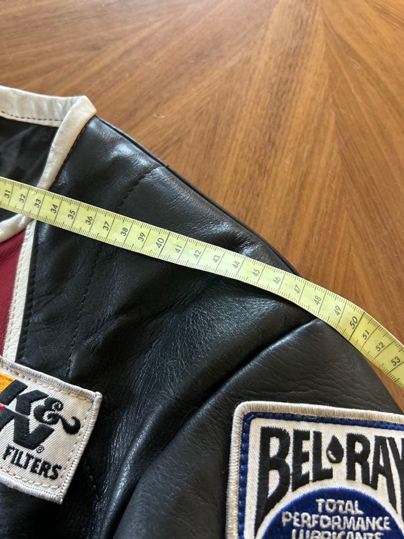 【稀少サイズ】美品 40vanson レザー ライダースジャケット バンソン 革