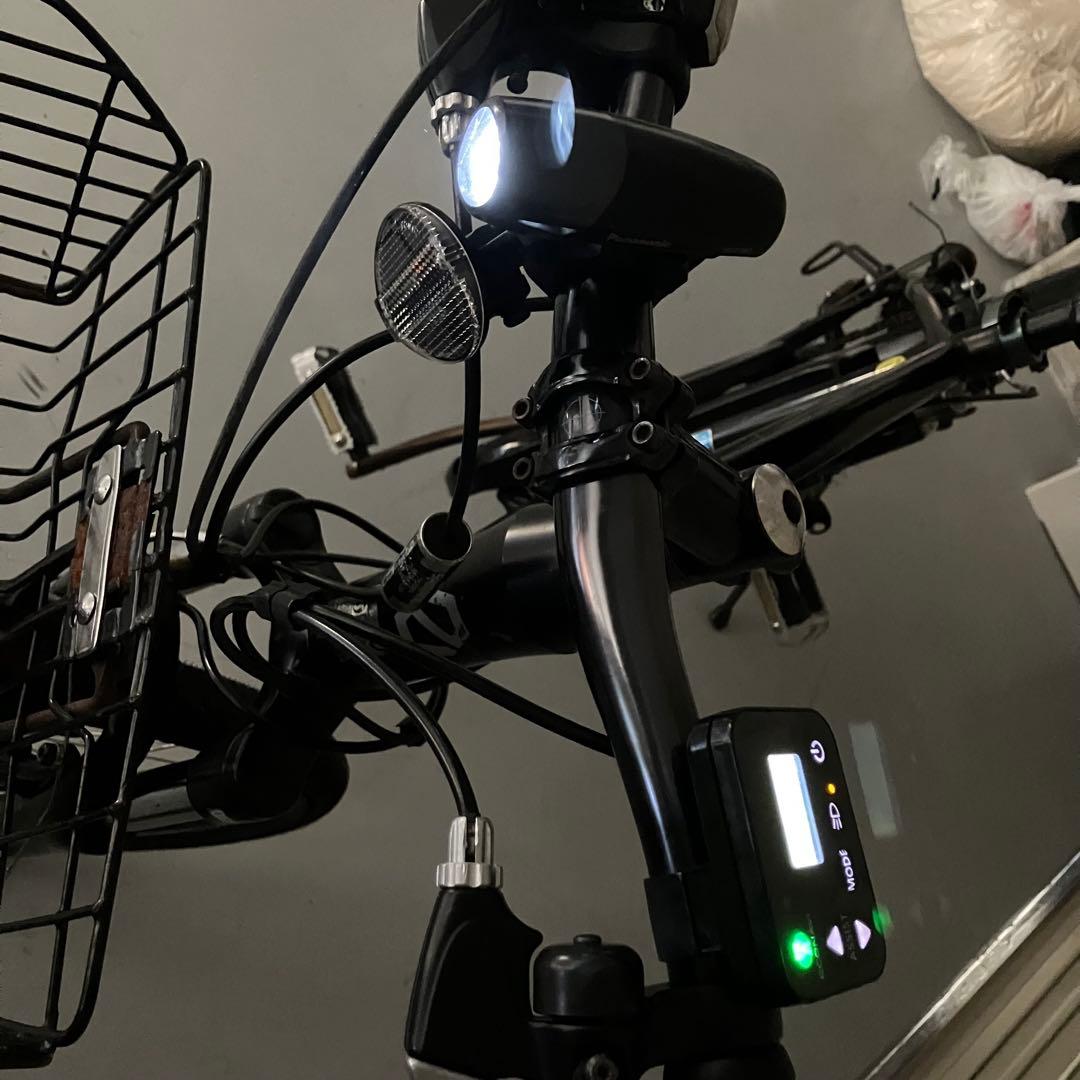 Panasonic 自転車用ライト NKL780と手元スイッチとセンサー線の3点