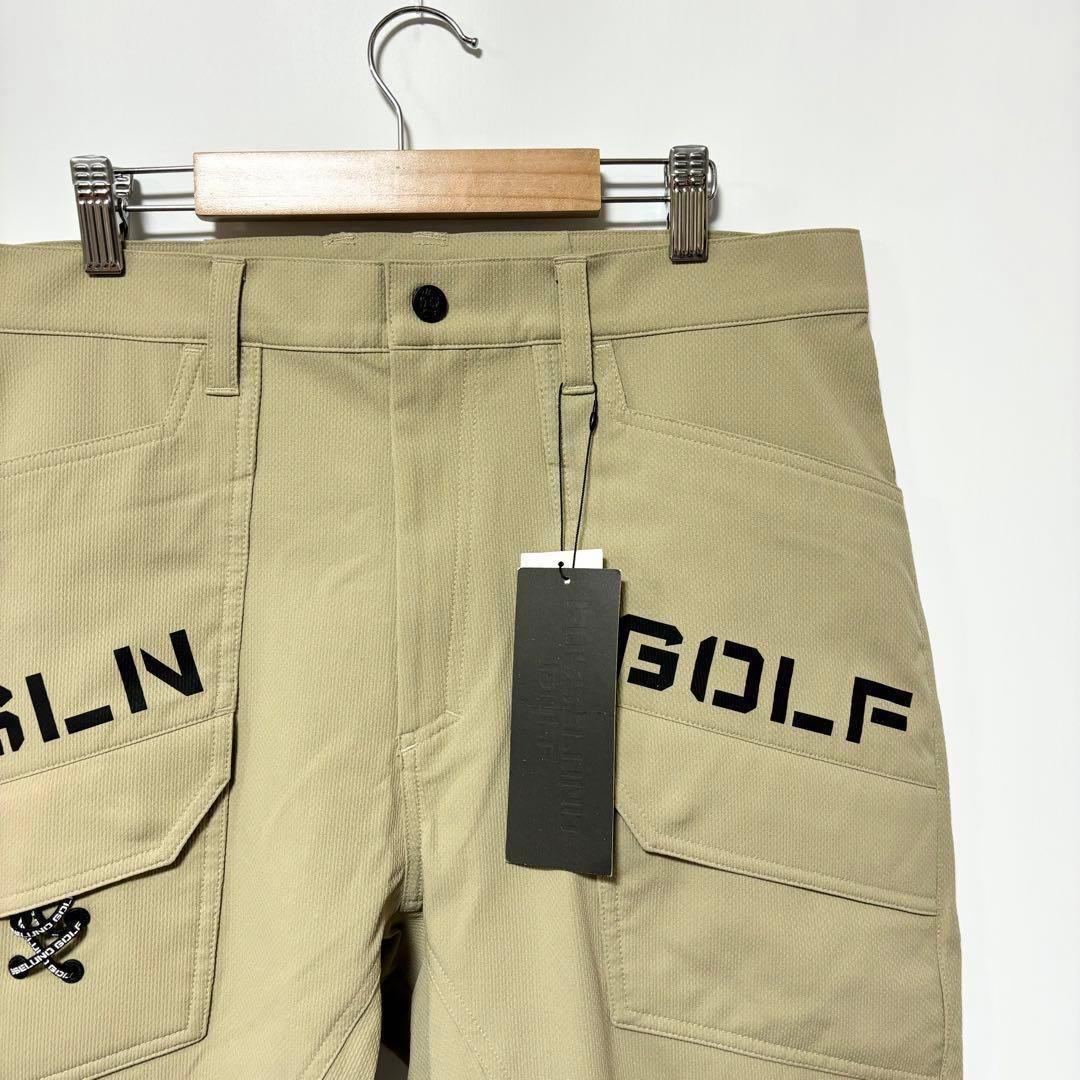 ラッセルノ ゴルフ ロゴ ストレッチ ジョガー ロングパンツ ベージュ XL 6