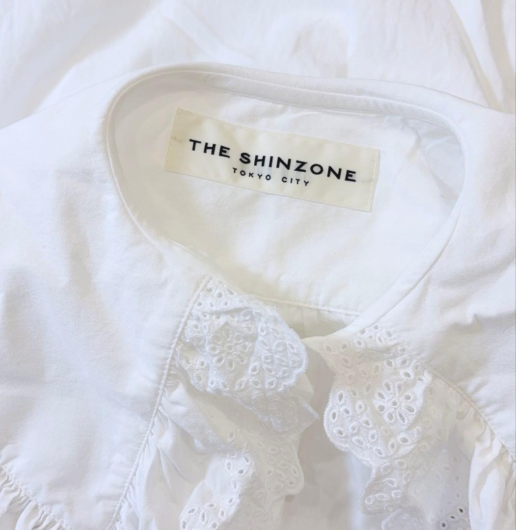 トップス THE SHINZONE LACE COLLAR BLOUSE