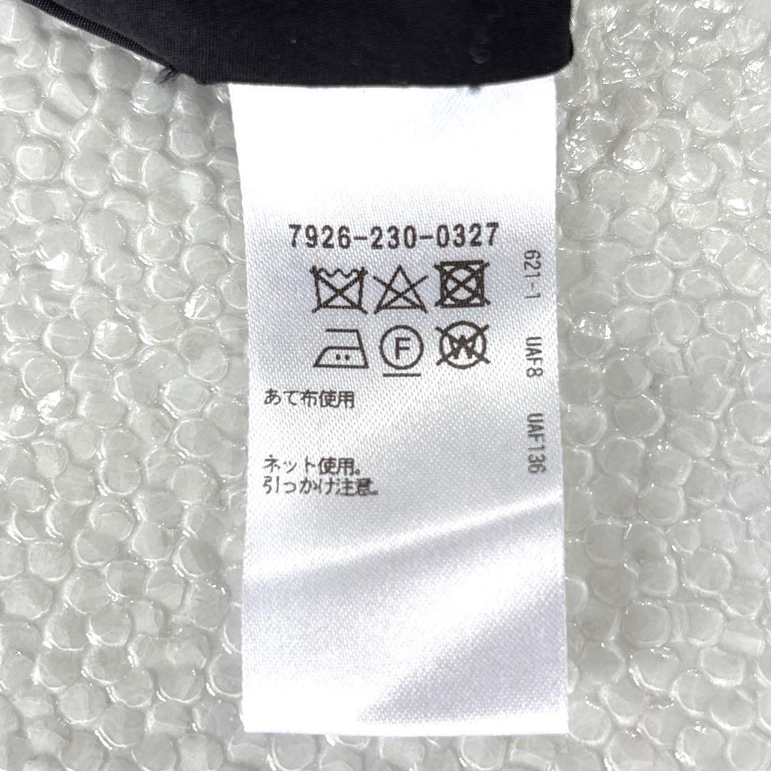専用【美品/38】ブラミンク　コットン　クルーネック　ギャザースリーブ　ワンピ