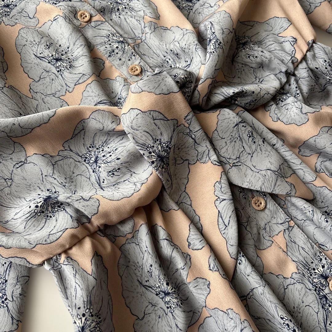 美品【完売品】AMERI VINTAGE TIE SHIRT DRESS 花柄