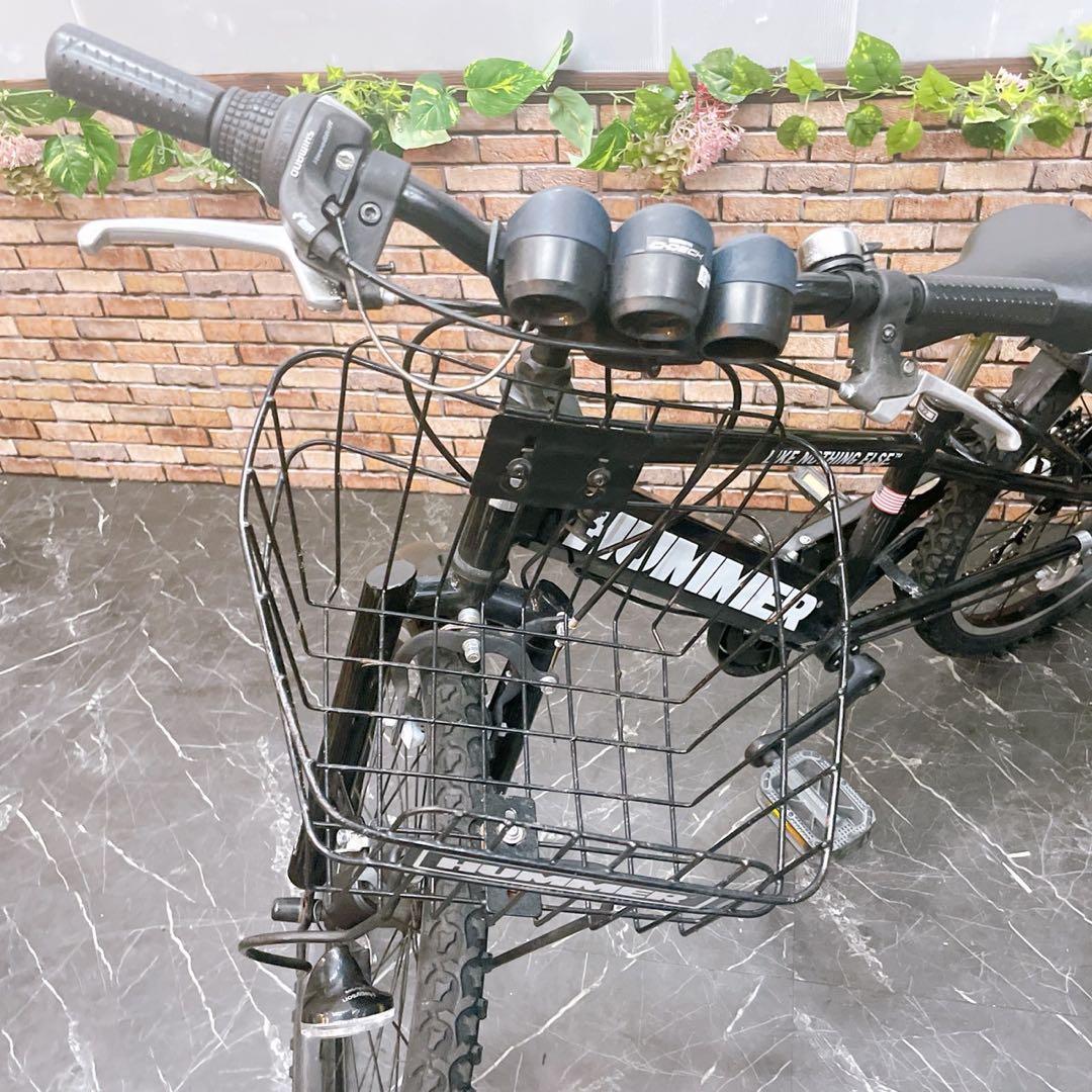 【40】子供用自転車 子供車 HUMMER ブラック 22インチ