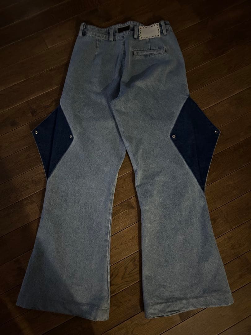 nullus 24ss SNAP FIN FLARED JEANS デニム