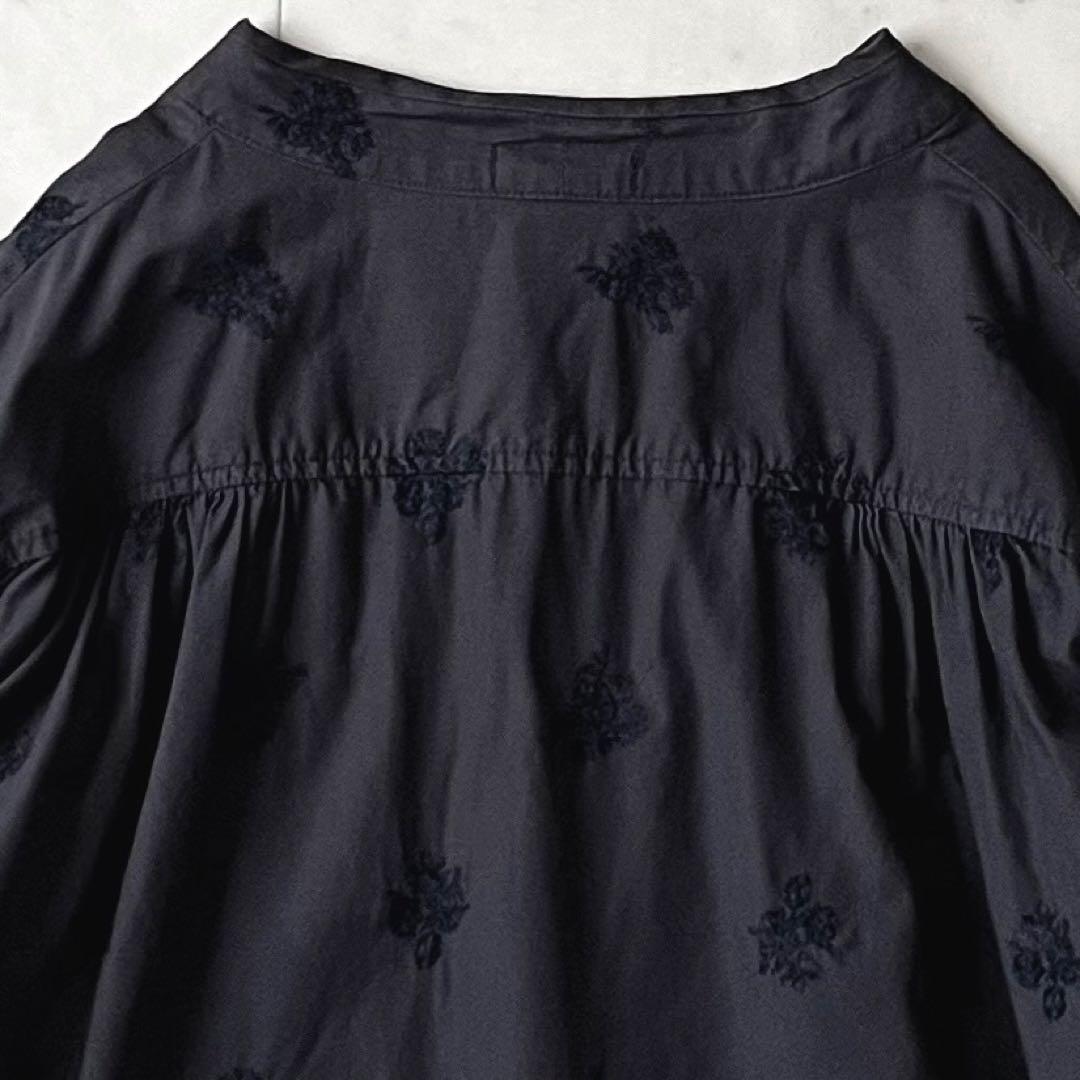 定価3,6万＊人気 プランテーション ブーケステッチシャツ M 刺繍 日本製