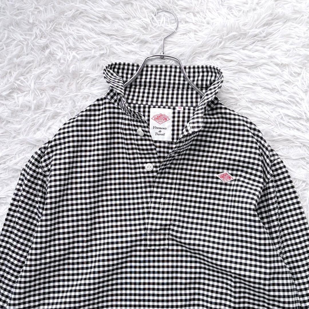 美品✨DANTON ダントン プルオーバーシャツ ギンガムチェック 36