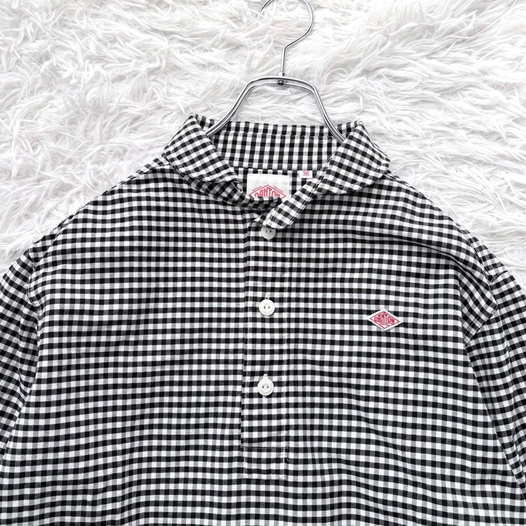 美品✨DANTON ダントン プルオーバーシャツ ギンガムチェック 36