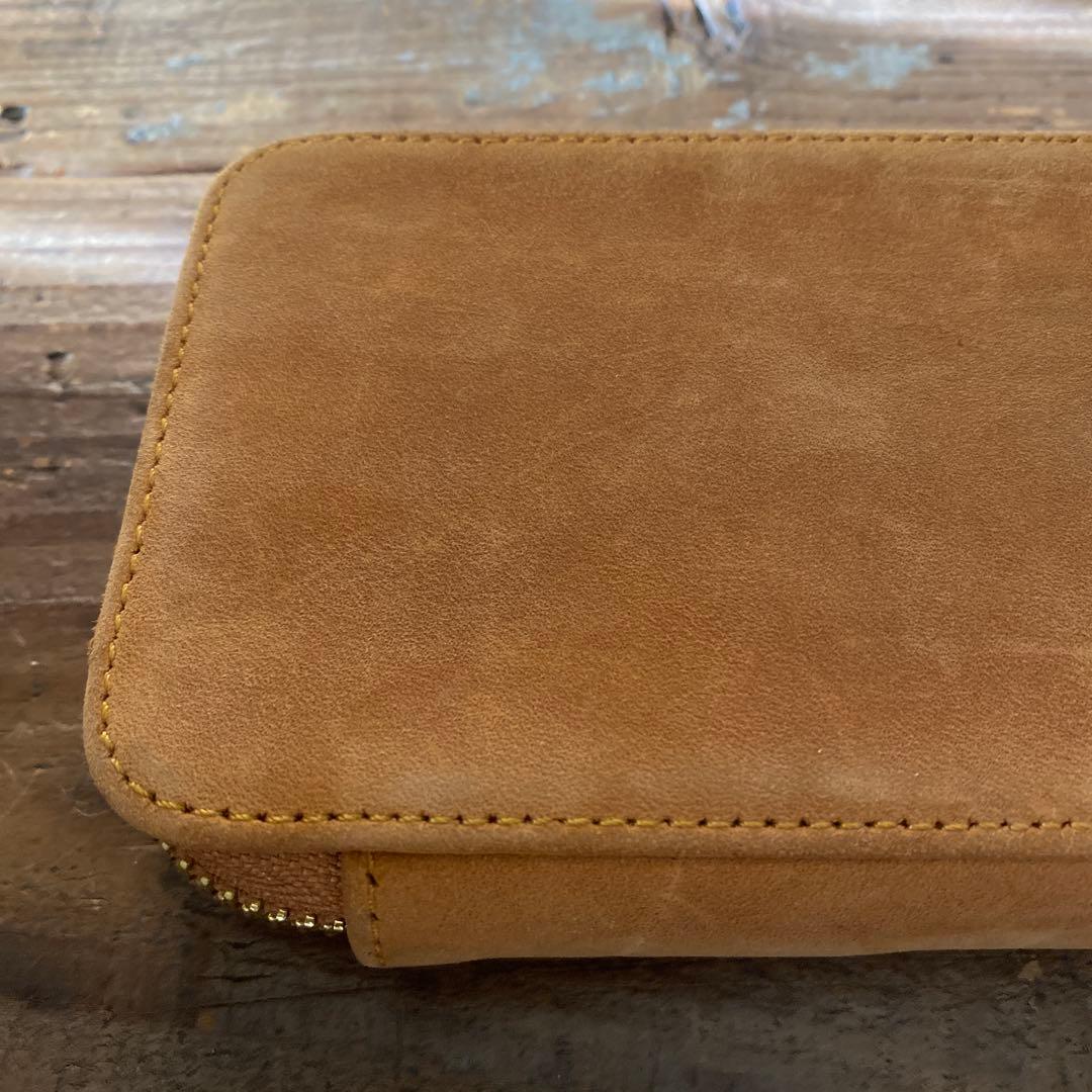 Bahagia&Craft レザー筆箱　ラウンドジップペンケース