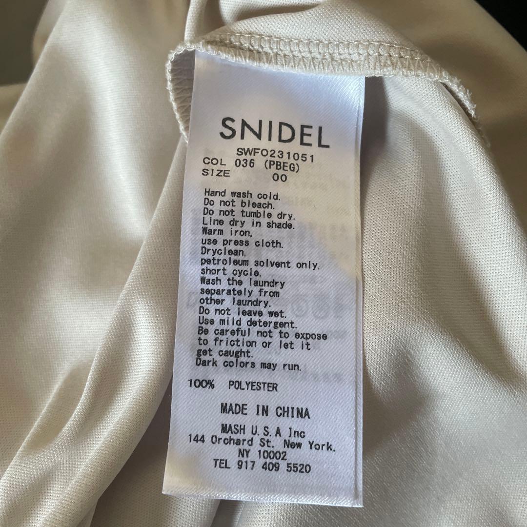 snidel Sustainableフリルプリーツワンピース00