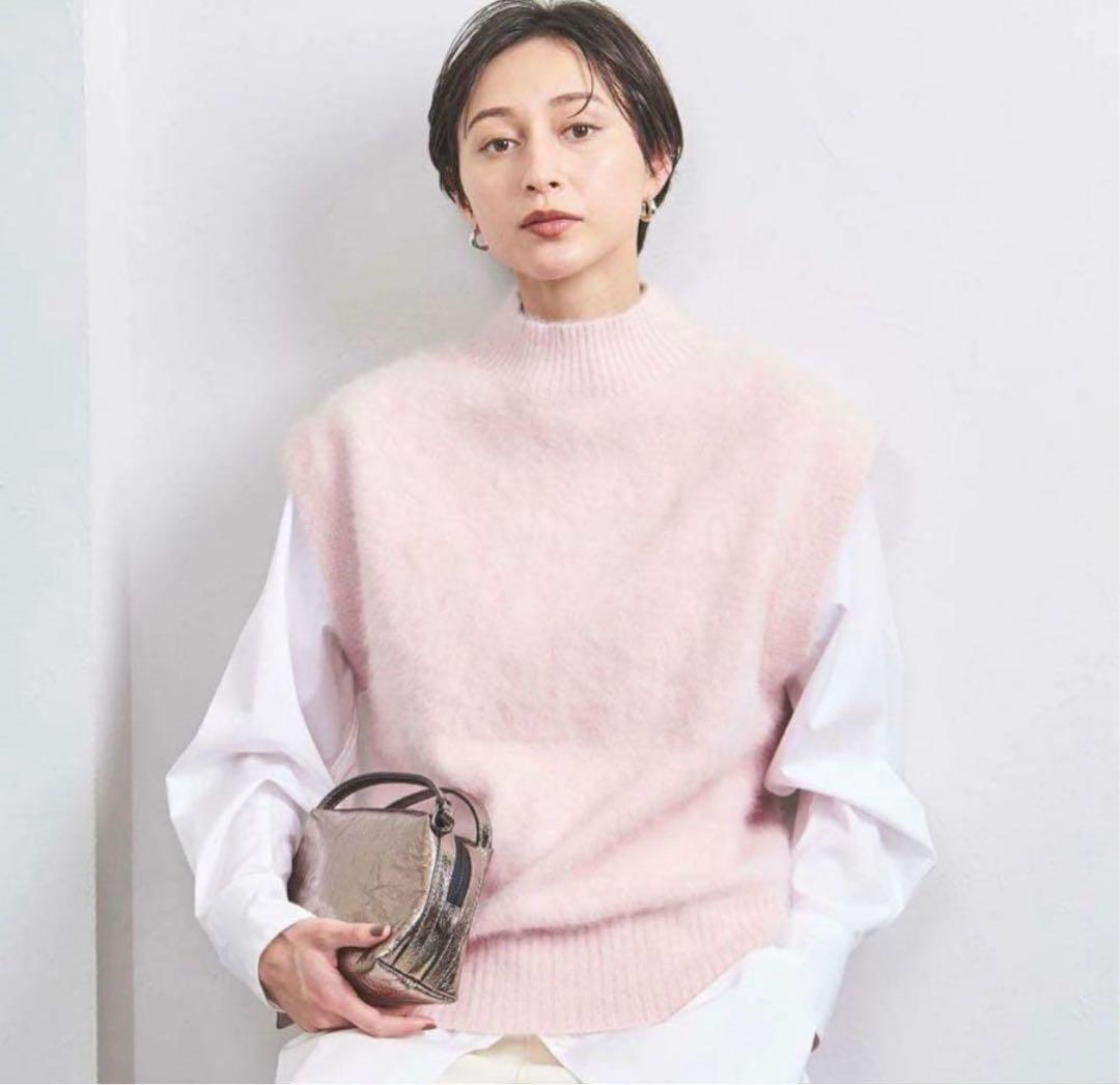 未使用 【UNITED ARROWS】フォックスカシミヤ ニットベスト