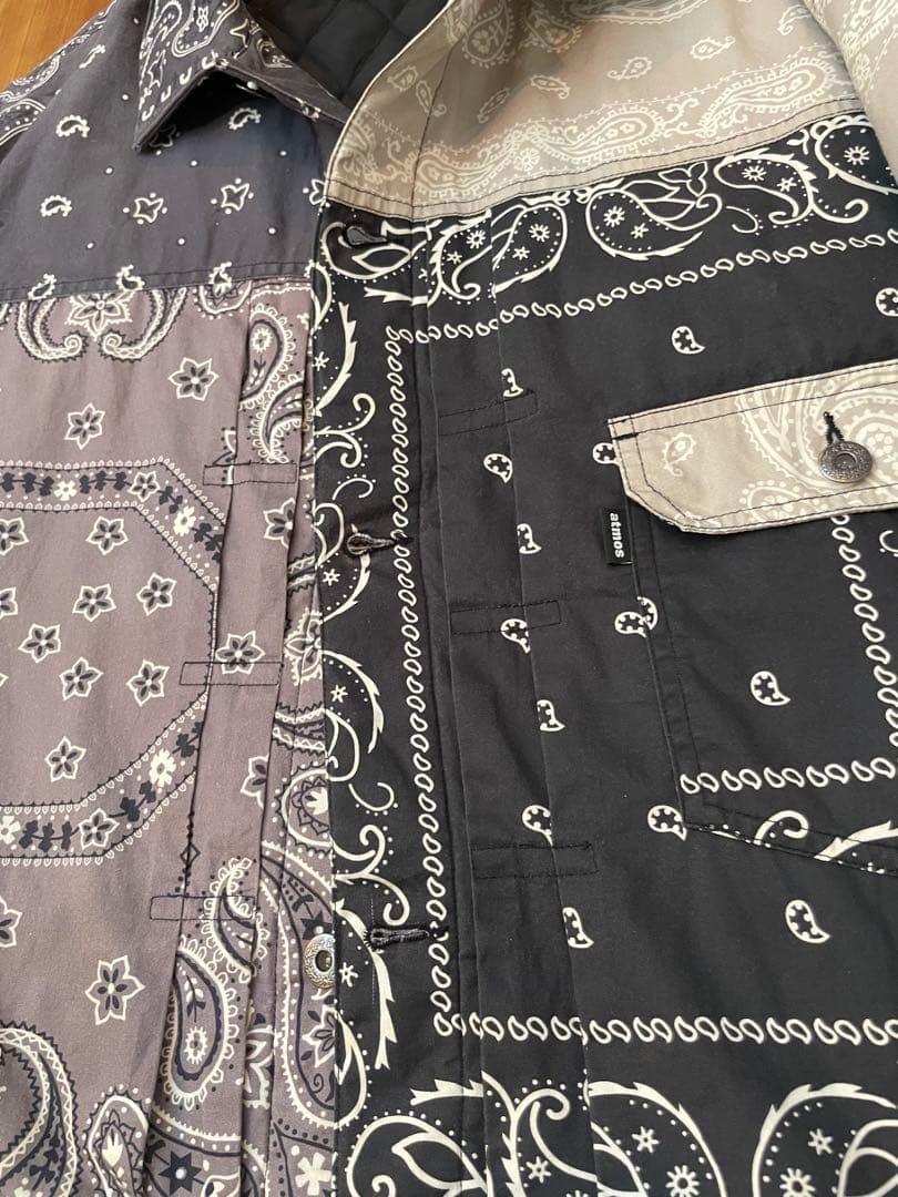 atmos elephant brand ジャケット バンダナ柄 希少XL