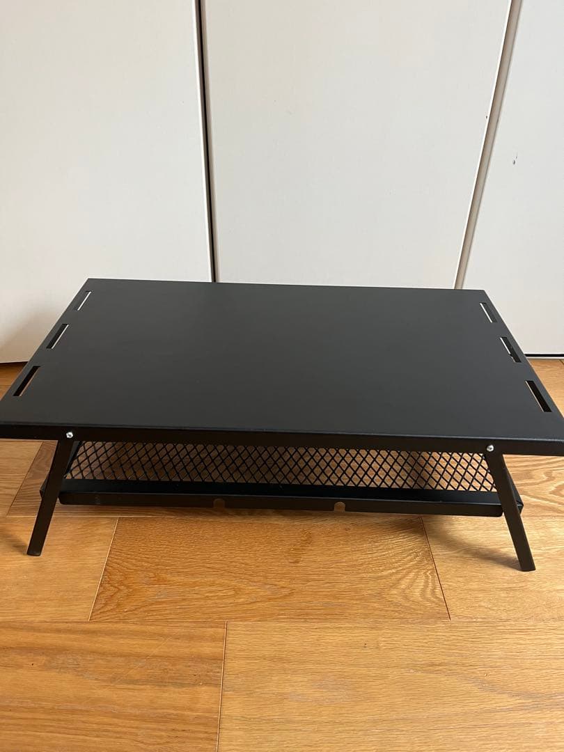 TAKIBI BASE 昭和の無骨テーブル　ブラック　収納ケース付き