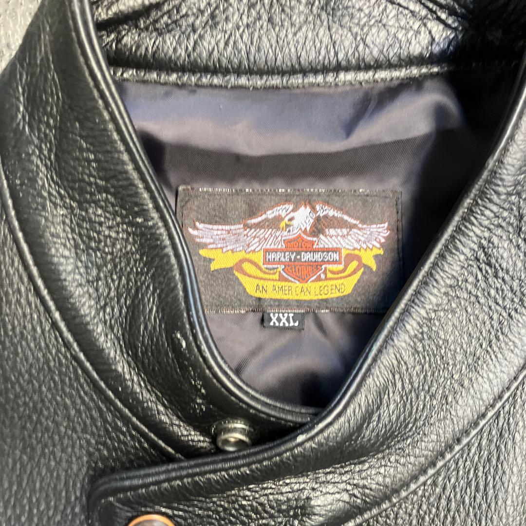 Harley-Davidson レザージャケット XXL ブラック