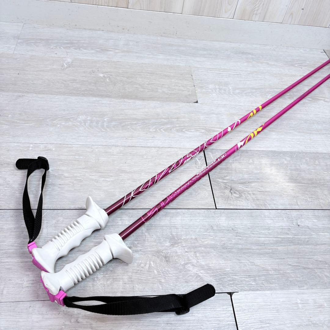 【レディーススキー】サロモン スキーセット 151cm カーボンポール