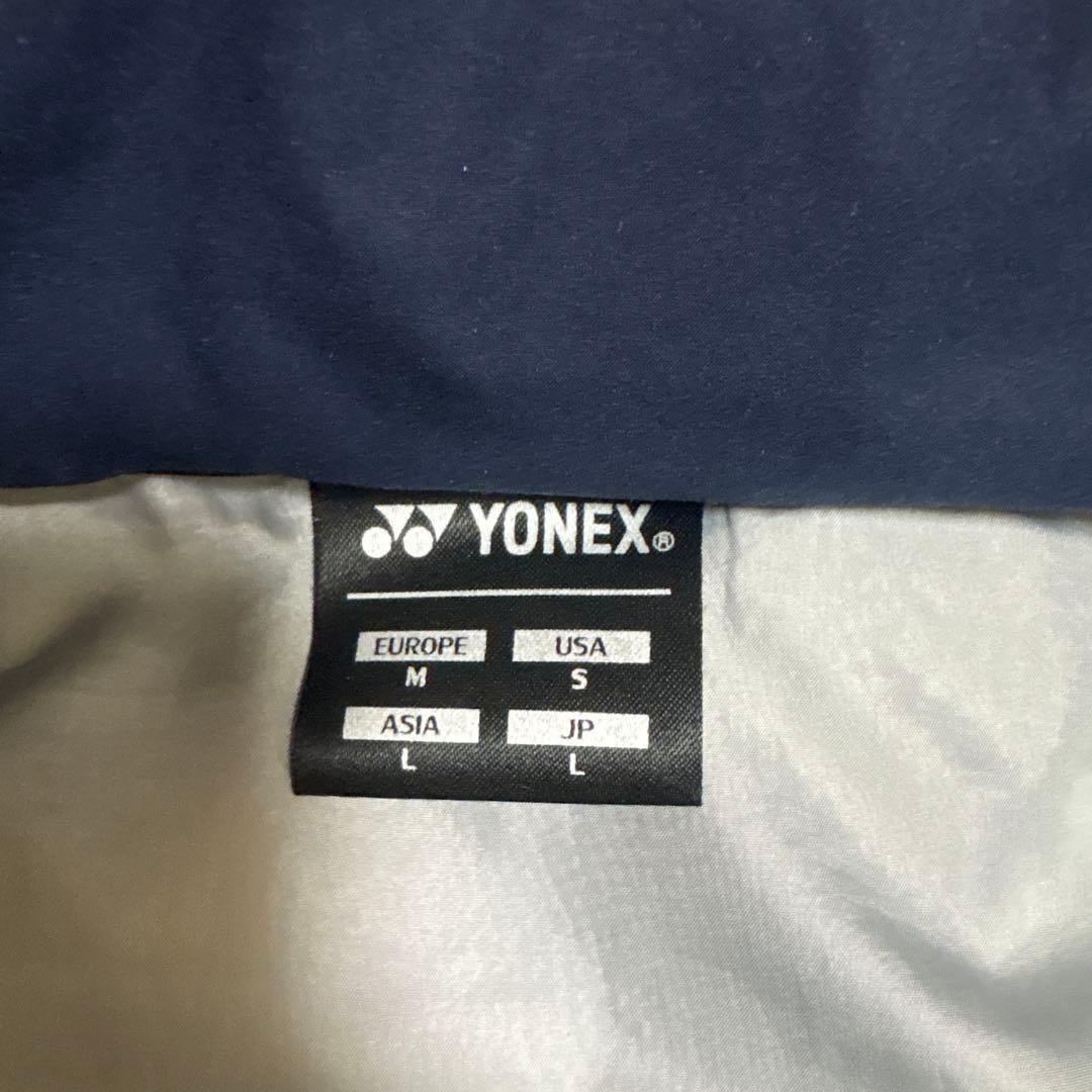 YONEX ネイビー ベンチコート フード付き
