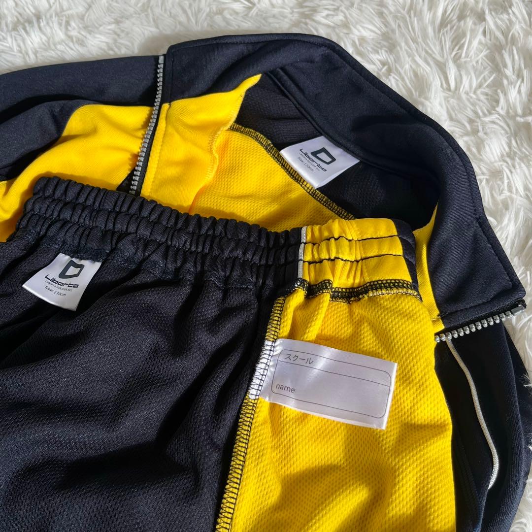 美品　Liberta ジャージ上下リベルタ130 サッカースクール　紺/黄色