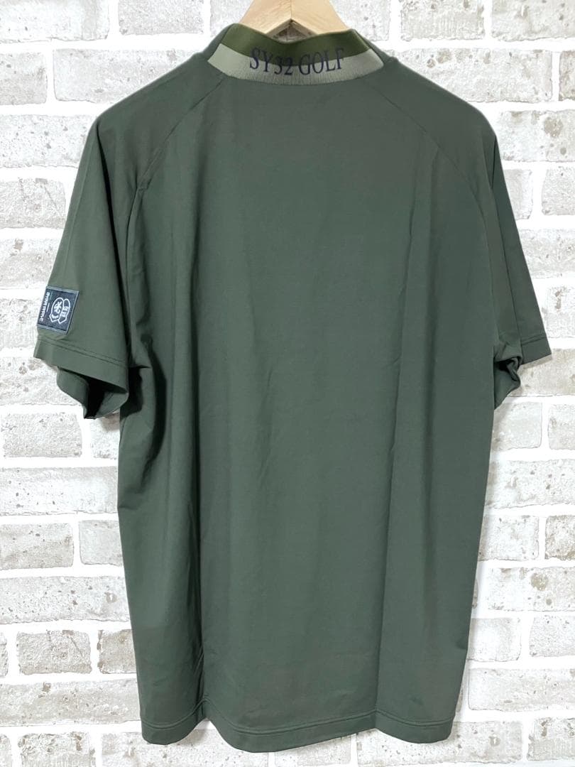 【早い者勝ち✨】新品 SY32 メンズ モックネックシャツ XL グリーン系