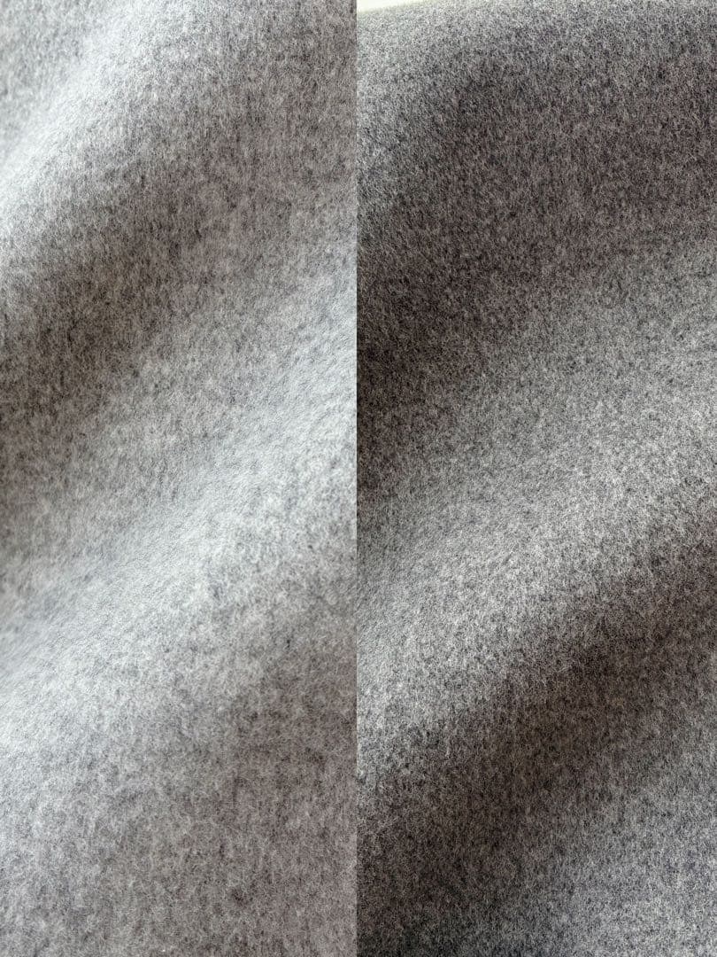 極美品 UNITED ARROWS バイカラー リバー ケープ 36 グレー