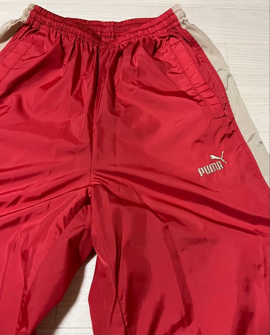 90s PUMA プーマ ヴィンテージピステ上下セット レッド/ベージュ S