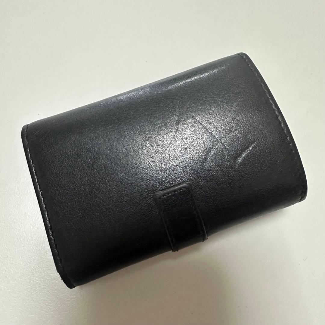 ま*う様 SAINT LAURENT ブラック レザー キーケース