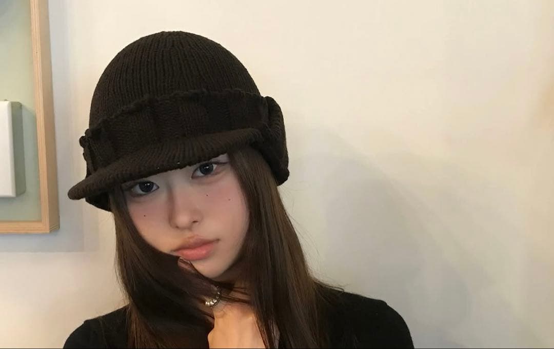BUTTON EAR MUFF KNIT CAP ニットキャップ