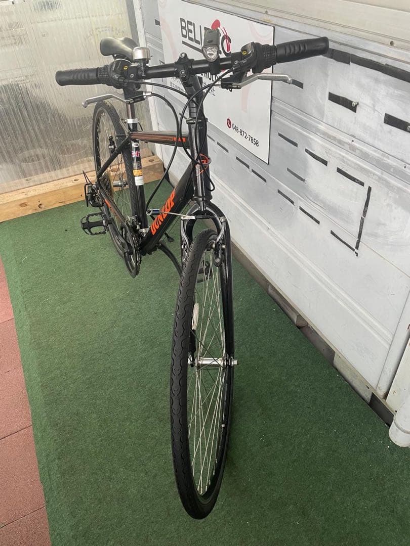 DUNLOP クロスバイク 700C ブラック 通勤 通学 スポーツ自転車