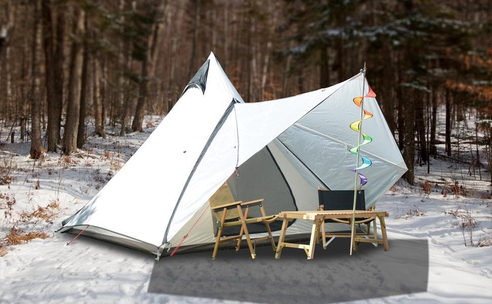 ワンポールテント キャンプテント テント 4人用 換気窓 軽量 アウトドア