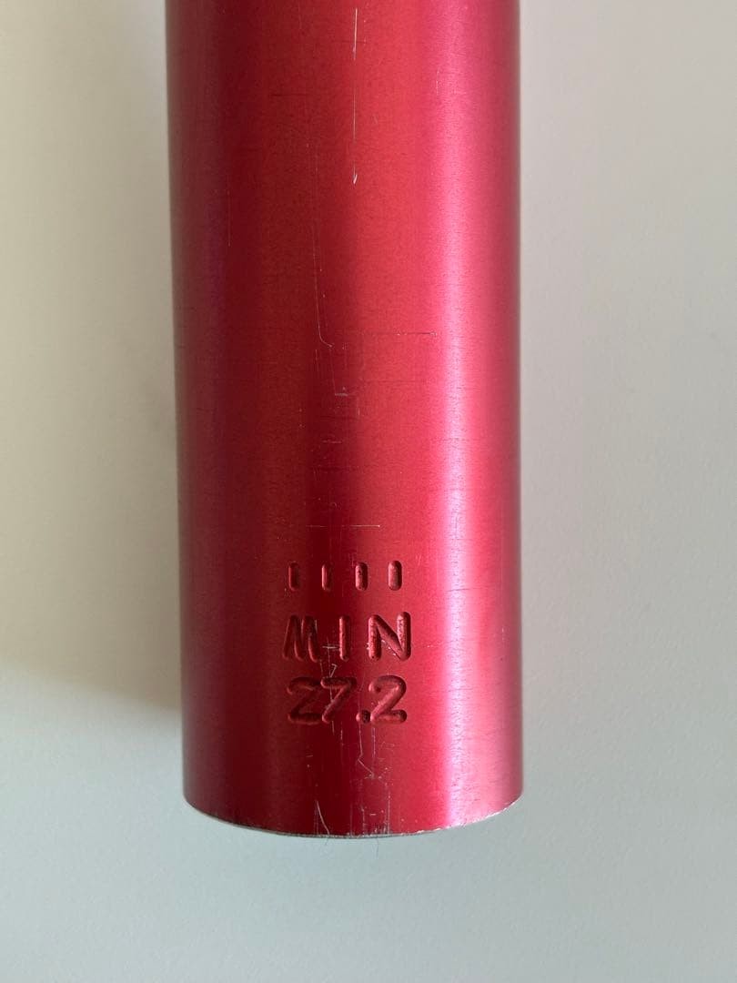 中古 paul シートポスト 27.2mm red キズあり