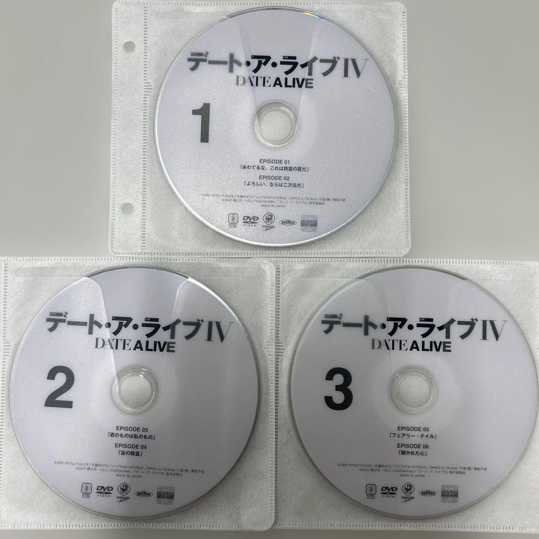 デートアライブ4 DVD ４期　全6巻　全巻セット　レンタル落ち