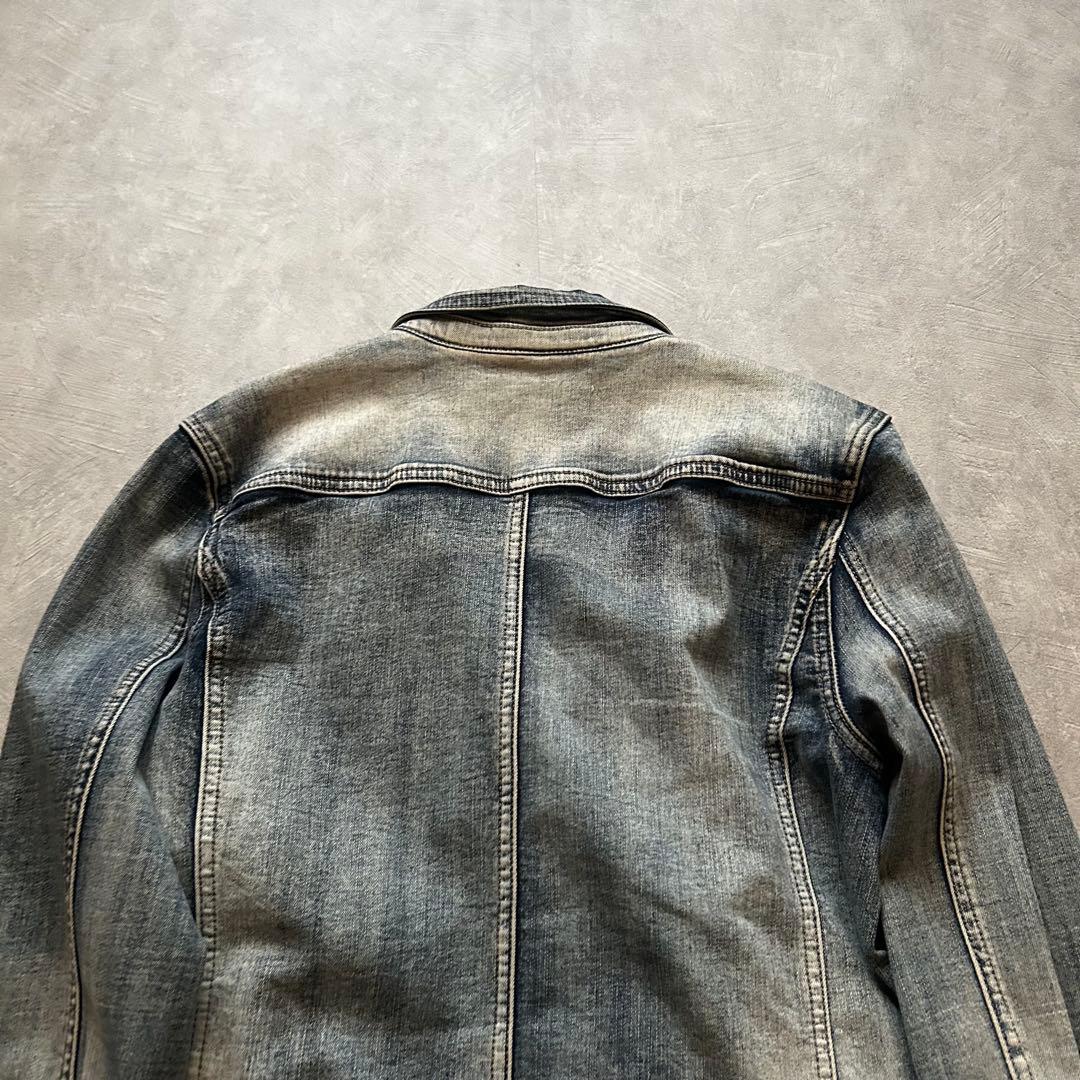ジャケット・アウター archive grunge denim riders jacket y2k