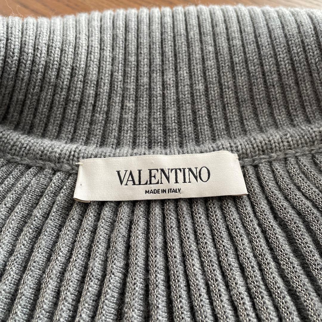 VALENTINO ヴァレンティノ プリーツ ケープコート ニット M