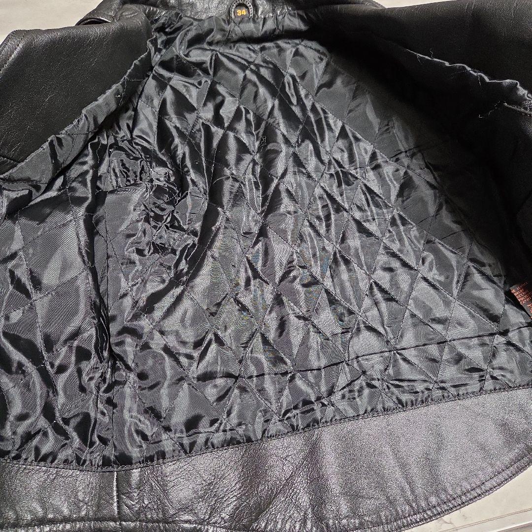 【90s_vintage】ハの字パキジャンLeatherRidersJacket
